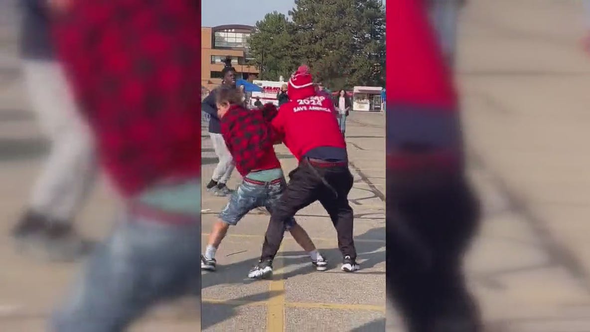 Fight breaks out at Trump rally in Saginaw